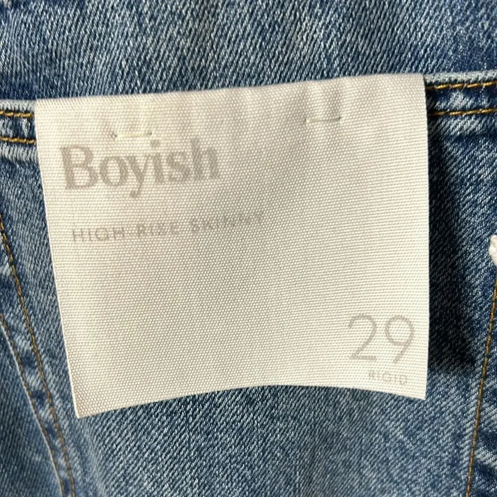 NWT Boyish Billy high rise skinny jeans in Freaks wash